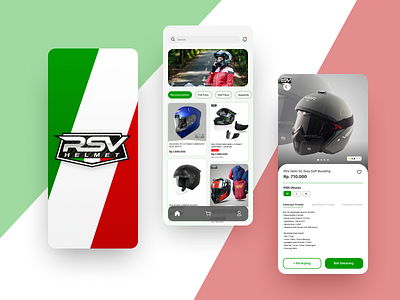 Helmet E-Commerce App Design branding challenge e commerce mobile ui