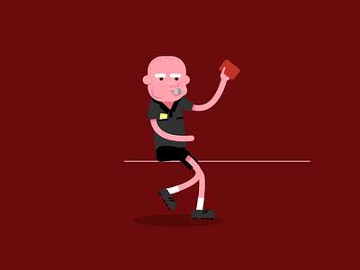 Le Petit Chapron Rouge — Run Cycle Animation after effects animation design funny illustration loop loop animation motion motion design motion graphics motiongraphics red referee run run cycle running soccer vector walk cycle walkcycle