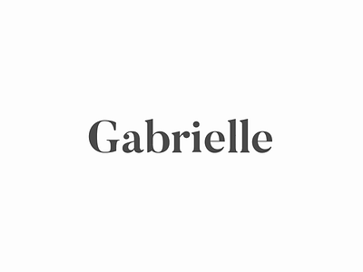 Gabrielle Folio — Loading Animation after effects animation blackandwhite branding clean design flat identity illustration lettering loading animation logo minimal motion design type typography ui vector web website