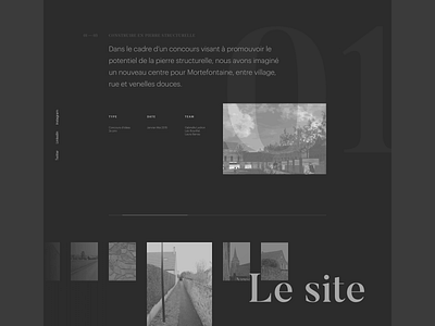 Gabrielle Folio — Case Study Page after effects animation architecture case study interaction layered layout minimal motion design photography portfolio template typography ui uidesign ux uxdesign web website work in progress