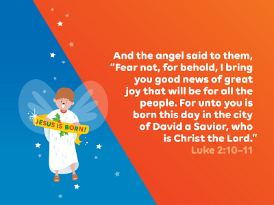 Preschool Memory Verse • December angel bible verse christmas illustration kids luke preschool