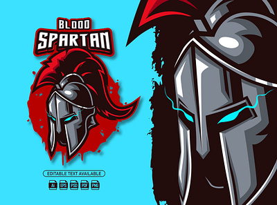Blood Spartan || Mascot Logo branding cartoon cartoon logo design esport logo esports gaming gaming logo graphic design illustration logo mascot mascot logo twitch