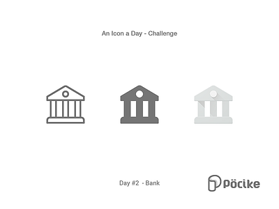 Icon Challenge Day 2 Bank bank business design finance flat gliph google icon line material solid stroke