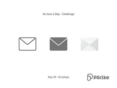Icon Challenge Day 9 Envelope email envelope flat gliph icon line mail material recycle solid stroke trash