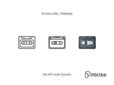 Icon Challenge Day 34 Audio Cassette