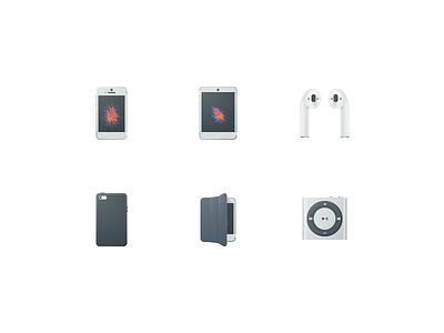 Apple Product Icons airpod apple color cover flat icon icons ipad iphone ipod material pixel perfect