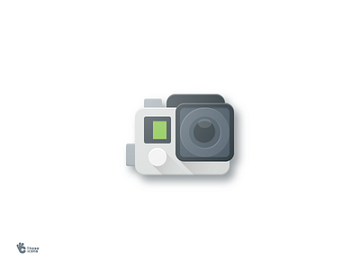 GoPro Icon camera color flat gopro hero icon material minimal sport