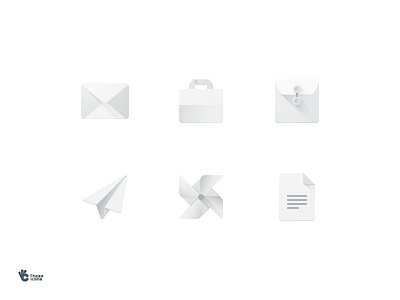Paper Object Icons bag document envelope flat icon icons material paper plane shopping wind