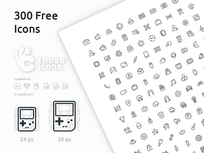 300 Free Icons From Those Icons free glyph icon icons line outline sample solid those