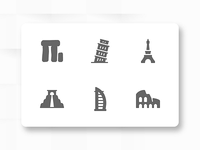 60 Places Icons