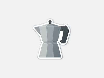 Fresh and Strong from an Italian Coffee Maker coffee icon italia italian italy sticker