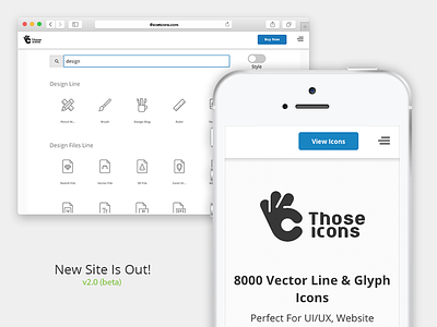 Those Icons New Site icon icon search icons line search ui ux vector web website