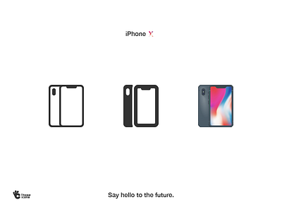 iPhone X color flat glyph icon iphone iphone x line those icons x