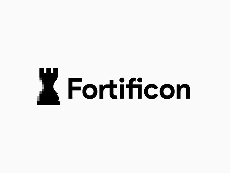 Fortificon Logo Animaton animation fortificon icon icon set icons logo pixel strategy vector