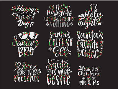 Typography Design for Christmas christmas design graphic design t shirt design typography design