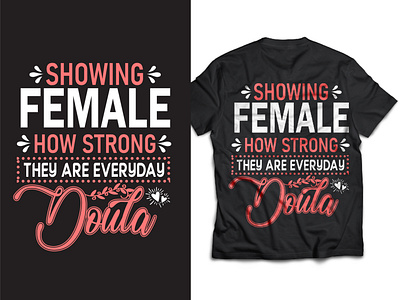 Female T-shirt design