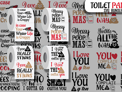 Toilet Paper SVG Bundle winter