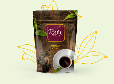 Rosta Tea - Packaging Design branding design illustration logo packaging