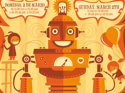 Robot Workshop for children poster for Pitarque Robots