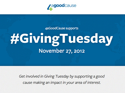4aGoodCause #GivingTuesday Microsite css html typography web design website