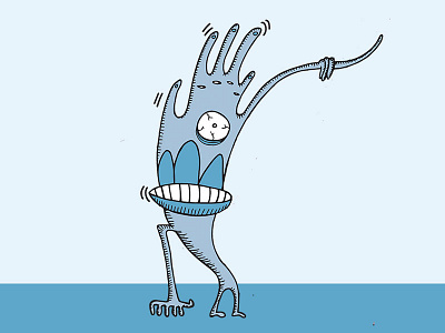 monster alien character design illustration monster shot