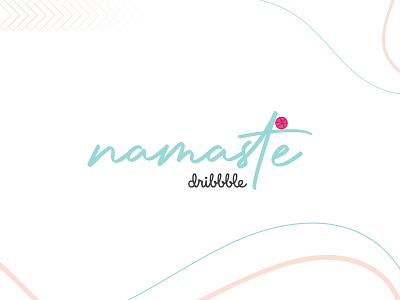 Namaste(Hello) Dribbble! bonjour branding debut debutshot design first graphic design hello hola illustration namaste typography ui ux vector