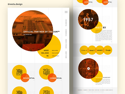 Solar panel manufacturing company Landing page