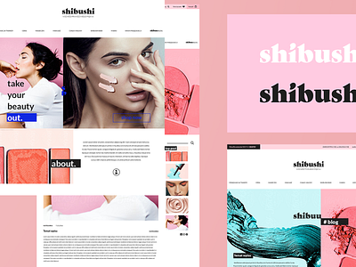 shibushi beauty branding color design ecommerce ecommerce design fashion logo minimal shibushi shop ui webdesign website
