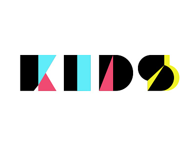 Kids logo branding design fashion geometry graphic kids logo minimal