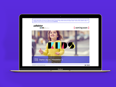 kids web design color digital e commerce fashion kids logo platform trend web website