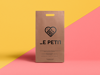 le petit brand branding coffee corporate food geometry identity logo minimal pattern pink restaurant