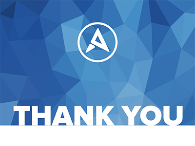 Arcweb thank you card