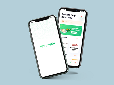 Warungku 3d app design ui