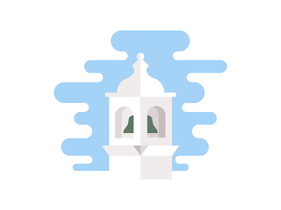 Bell Tower architecture bell tower church geometry graphic design holiday illustration lagos portugal