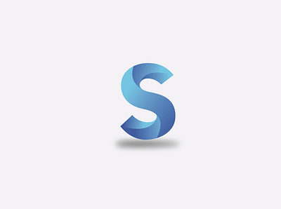 Letter S 3d graphic design icon letter logo