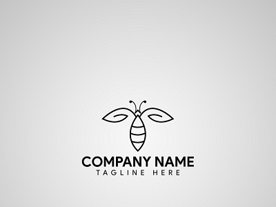 Insect logo bee logo clean logo logo design minimal logo modern logo professional logo simple logo