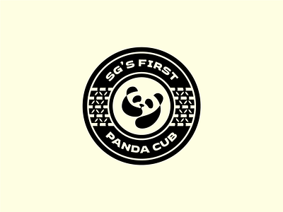 Celebrating Singapore's first panda cub badgedesign badgelogo branding graphic design icon logo logomark panda