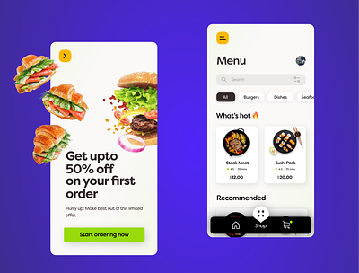 Online Food Delivery App app delivery design food online ui