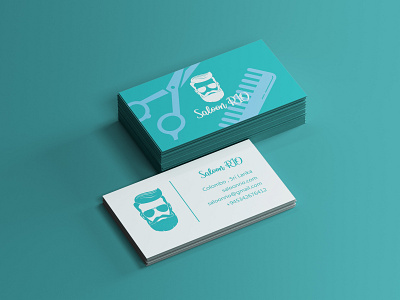 Saloon RIO Business Card Design design graphic design illustration logo