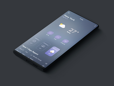 Aesthetic Weather App Design By Anurag Dua On Dribbble