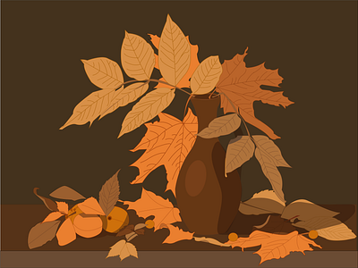 Осенний натюрморт illustration vector