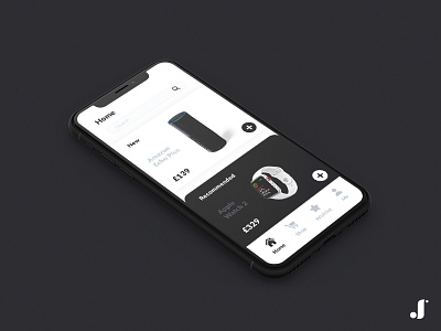 eCommerce App UI app black ecommerce flat minimal shop sketch ui ux white