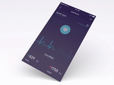 Health Tracker Animation WIP by Ramotion