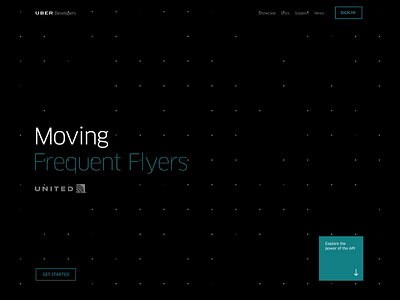 Uber Developers Website by Mark Lamb for Uber