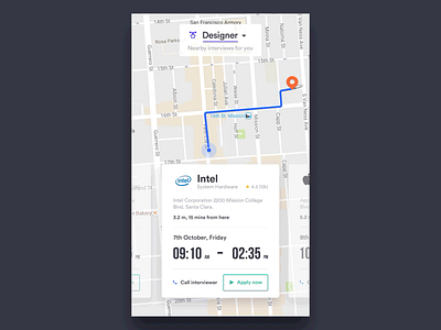 Interview Navigation by Udhaya chandran animation app app design application design interaction interface ios mobile ui