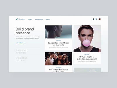 Twitter Marketing Platform by Erik Herrstr m for Stinkdigital animation design interaction interface