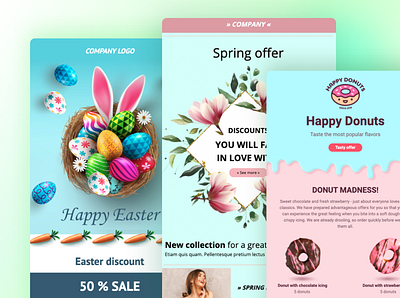Easter email templates design easter email email editor email marketing email template gmail template