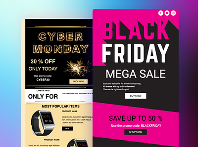 Black Friday and Cyber Monday email templates black friday cyber monday design email email editor email marketing email template gmail template