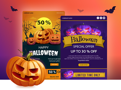 Halloween email templates design email email editor email marketing email template gmail halloween premade template responsive template template