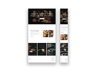 Morning Bakery Webdesign app design ui ux webdesign